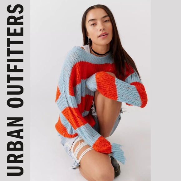 Urban Outfitters | Sweaters | Urban Outfitters Alston Distressed Pullover  Sweater | Poshmark